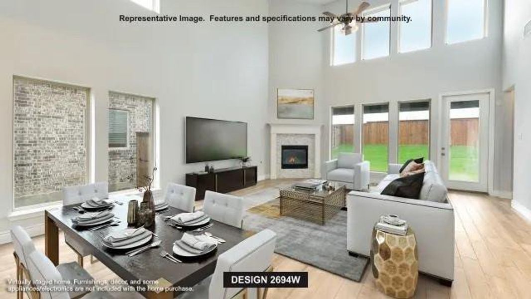 Furnished interior view inside a new home in Legacy, League City (Image 3).