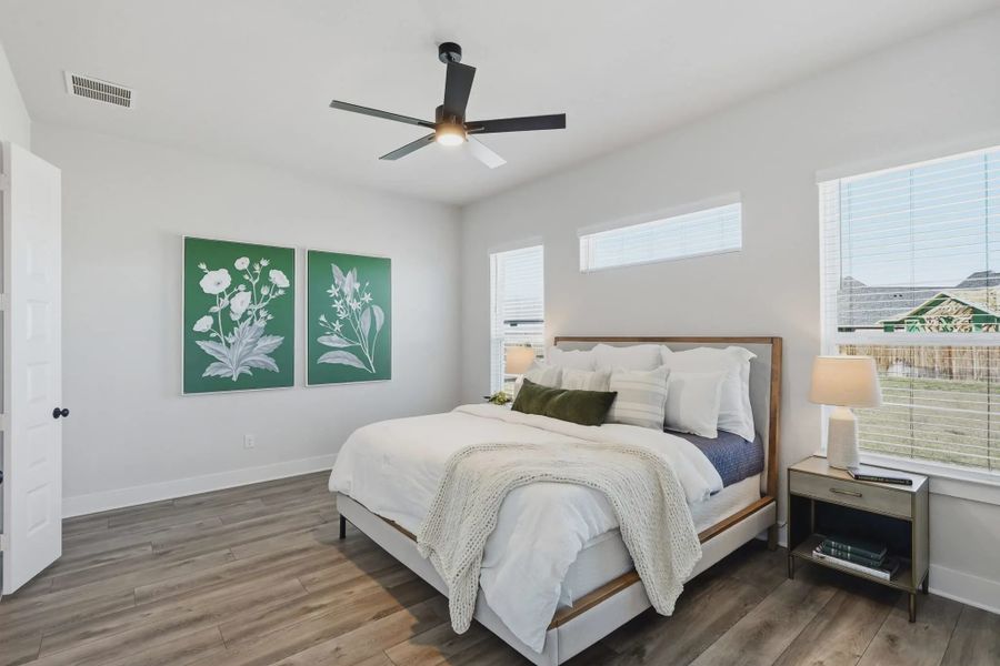 Representative furnished interior of a home built from the Lincoln by Chesmar Homes in Alsatian Oaks, Castroville (Image 8).
