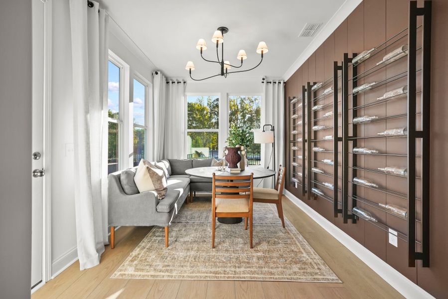 Representative furnished interior of a home built from the Compass by Del Webb in Del Webb Carolina Ridge, Midland (Image 18).