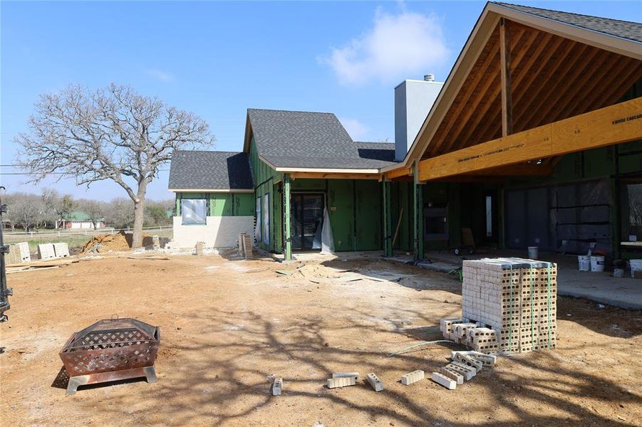 In-progress construction of a new home in , Joshua, TX (Image 4).