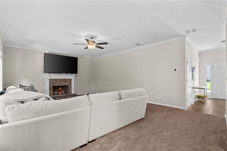 Furnished interior view inside a new home in , Dallas (Image 11). Furnished interior view inside a new home in , Dallas (Image 11).