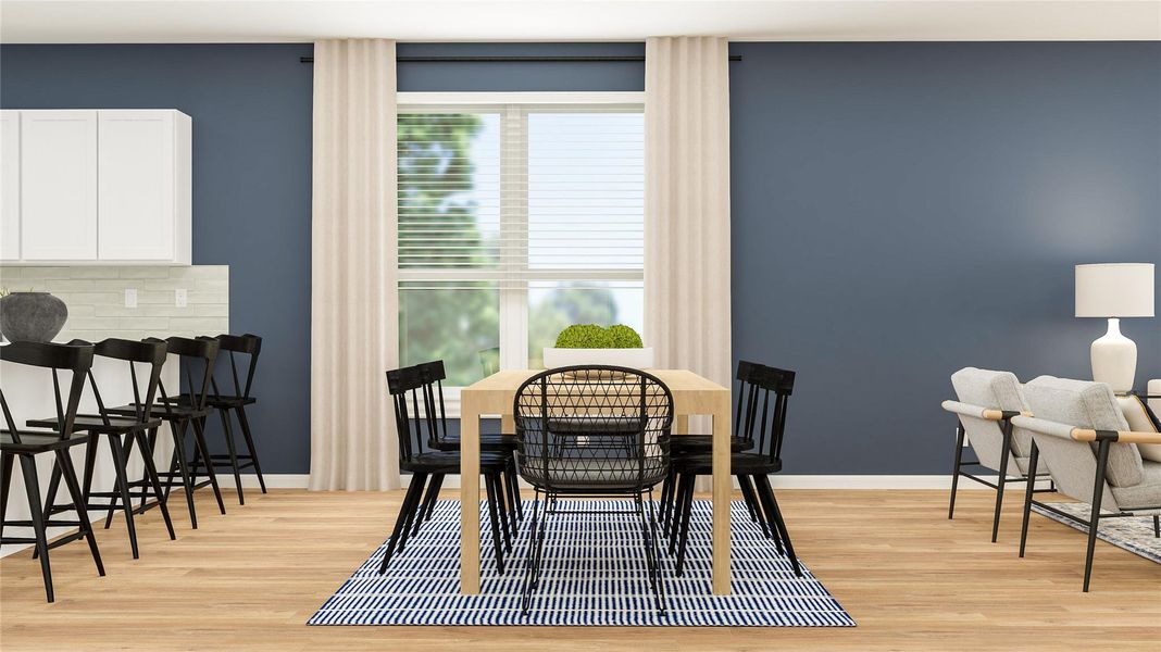 Furnished interior view inside a new home in Cotton Brook: Claremont Collection, Hutto (Image 5).
