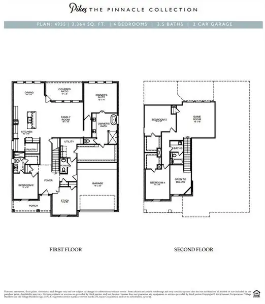 2D floor plan layout of this home in The Highlands: Pinnacle Collection, Porter, TX (Image 1). 2D floor plan layout of this home in The Highlands: Pinnacle Collection, Porter, TX (Image 1).