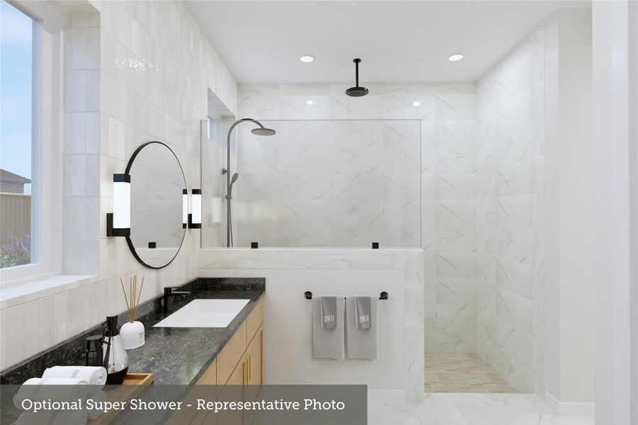 Furnished interior view inside a new home in The Woodlands Hills - Premier Collection, Willis (Image 18).