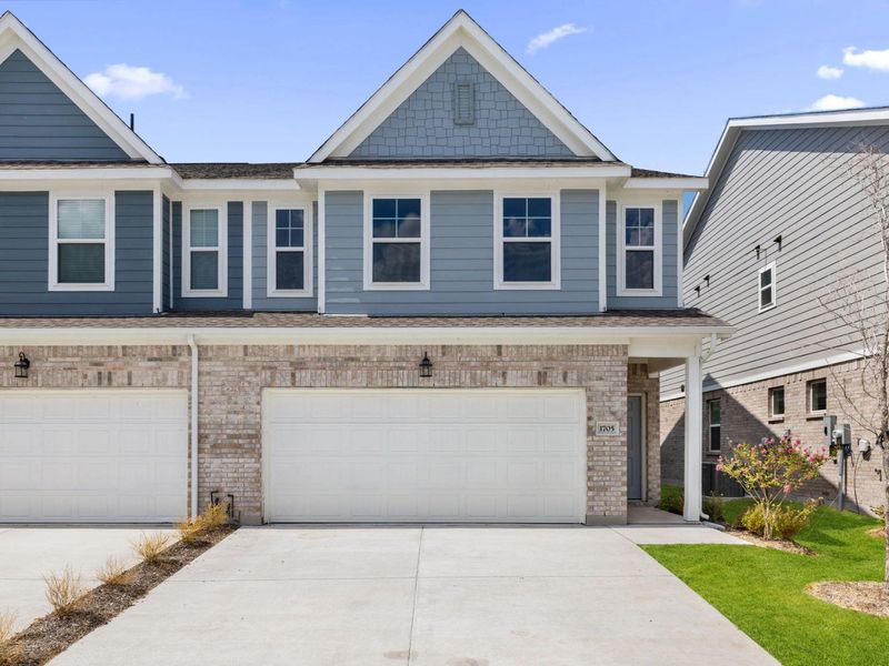 Front exterior of a new home in Lake Park Villas, Wylie, TX, highlighting curb appeal (Image 2).