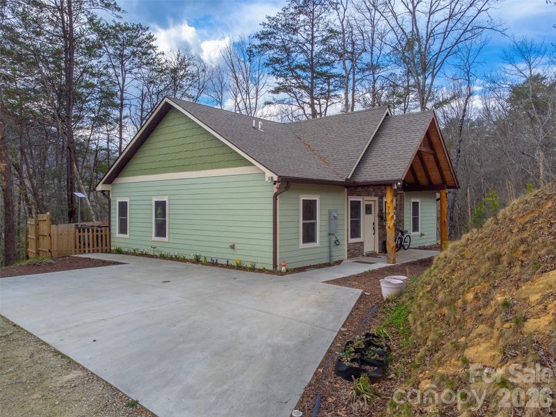 Exterior details and patio area of a home in , Bryson City (Image 31). Exterior details and patio area of a home in , Bryson City (Image 31).