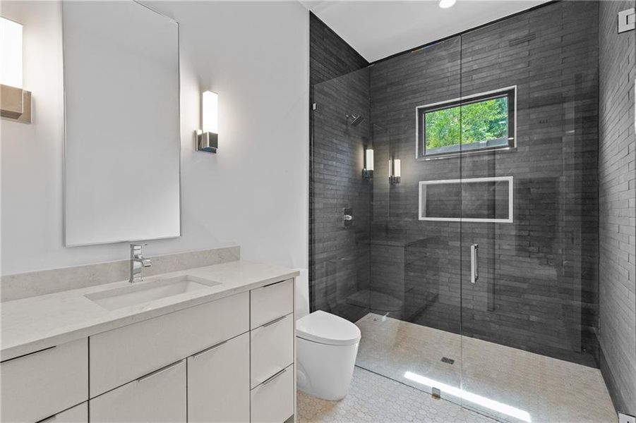 Furnished interior view inside a new home in , Sugar Hill (Image 58).