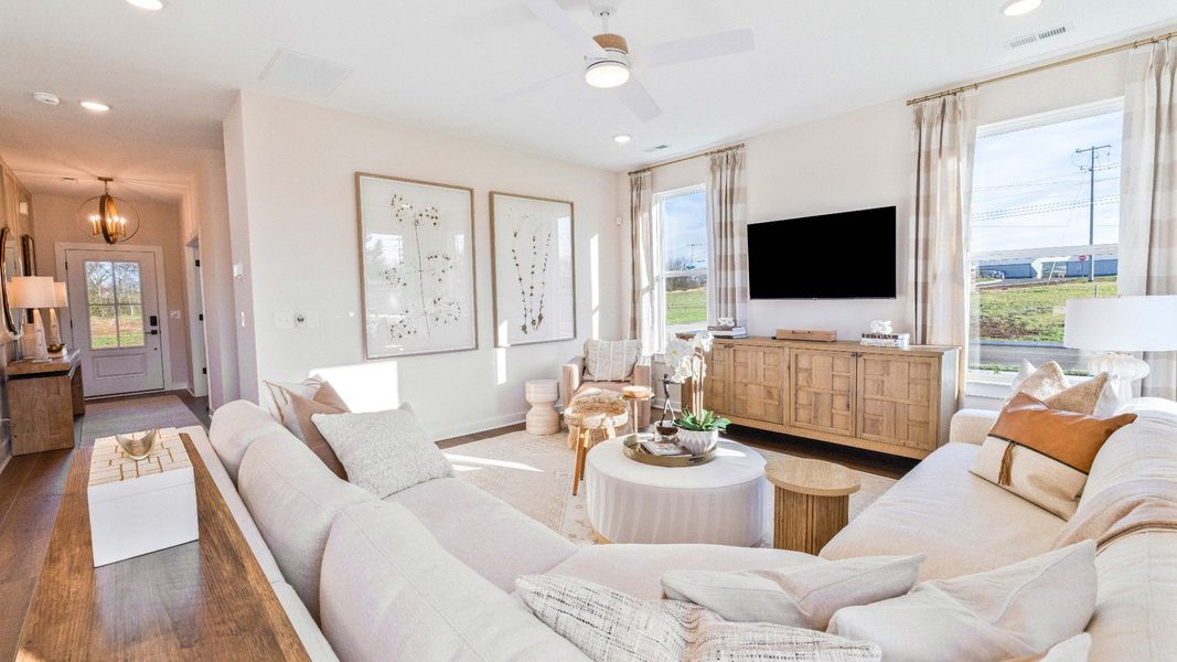 Representative furnished interior of a home built from the Bedford by DRB Homes in Cottages of Bearwood, Mount Pleasant (Image 15).