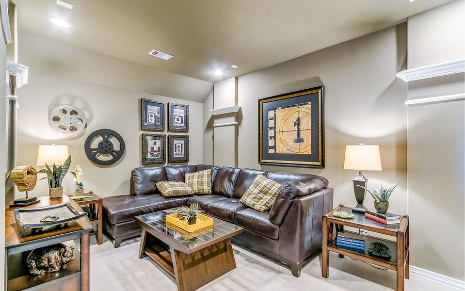 Furnished interior view inside a new home in Marvida, Cypress (Image 24).