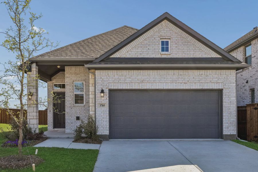 Front exterior of a new home in Bel Air Village, Sherman, TX, highlighting curb appeal (Image 1). Front exterior of a new home in Bel Air Village, Sherman, TX, highlighting curb appeal (Image 1).