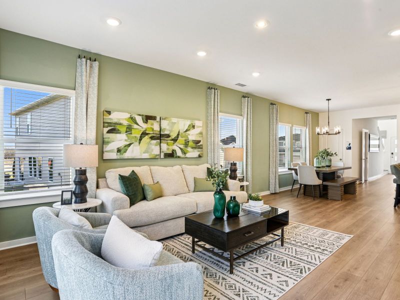 Furnished interior view inside a new home in Greystone - Ridge Series, Smyrna (Image 7).