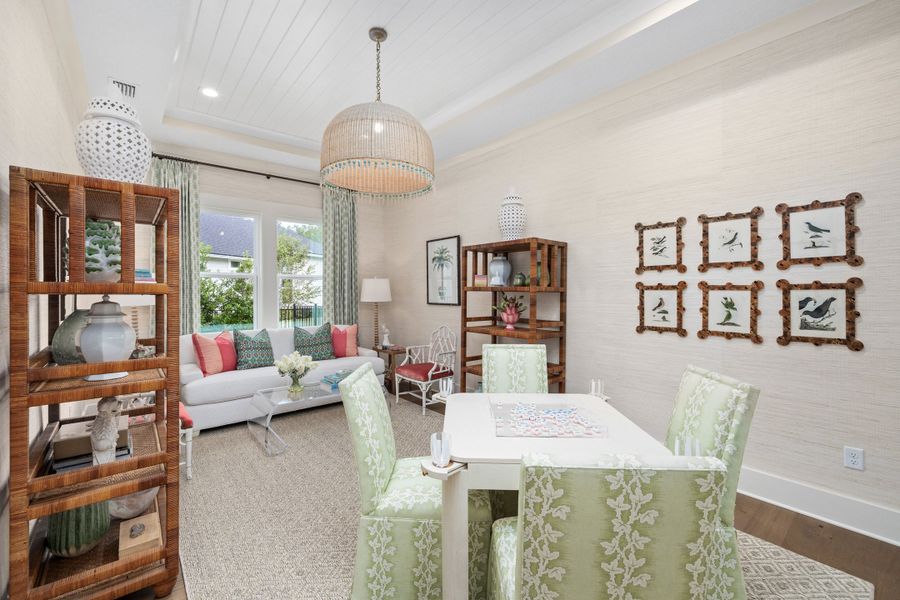 Representative furnished interior of a home built from the Avondale II by Riverside Homes in Hidden Creek at SilverLeaf, St. Augustine (Image 56). Representative furnished interior of a home built from the Avondale II by Riverside Homes in Hidden Creek at SilverLeaf, St. Augustine (Image 56).