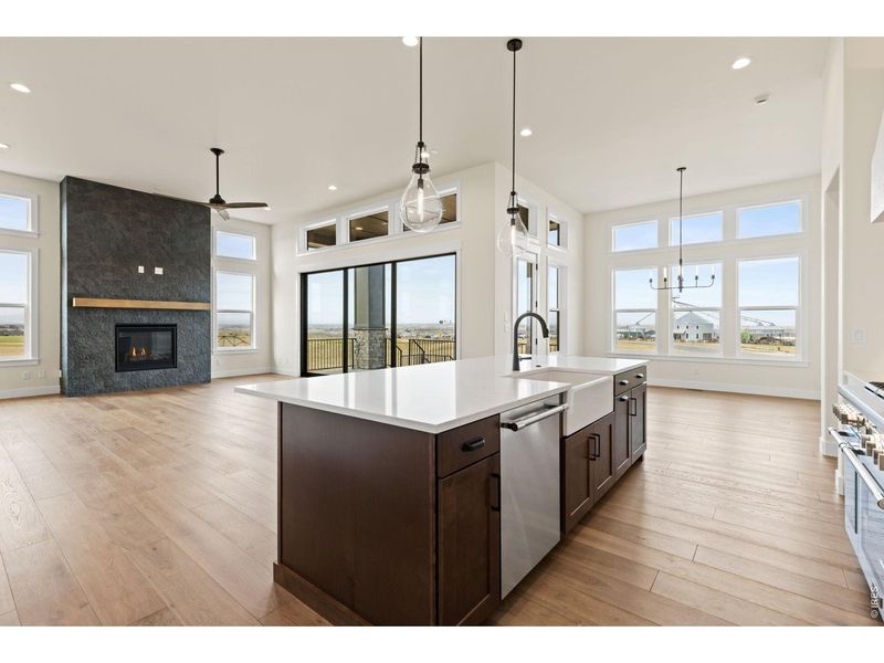 Furnished interior view inside a new home in RainDance, Windsor (Image 8).