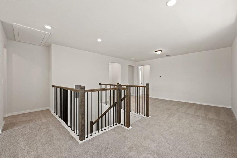 Spacious, unfurnished interior of a new home in Lariat, Liberty Hill (Image 39). Spacious, unfurnished interior of a new home in Lariat, Liberty Hill (Image 39).