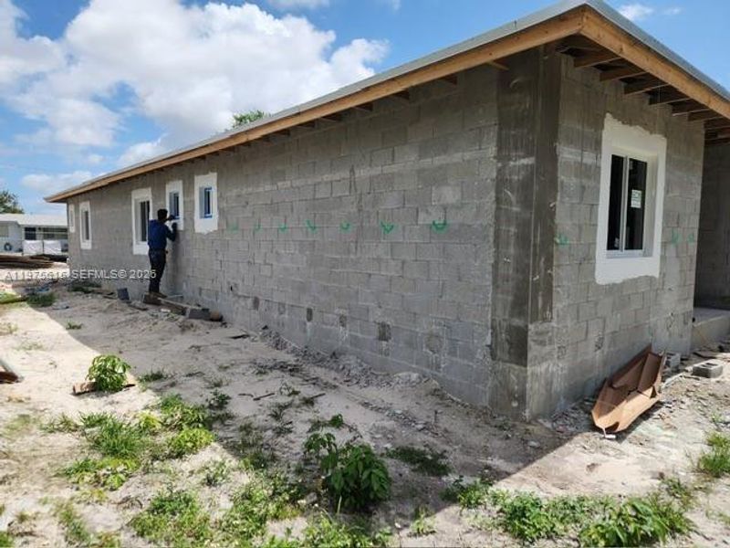 In-progress construction of a new home in , Miami Gardens, FL (Image 7).