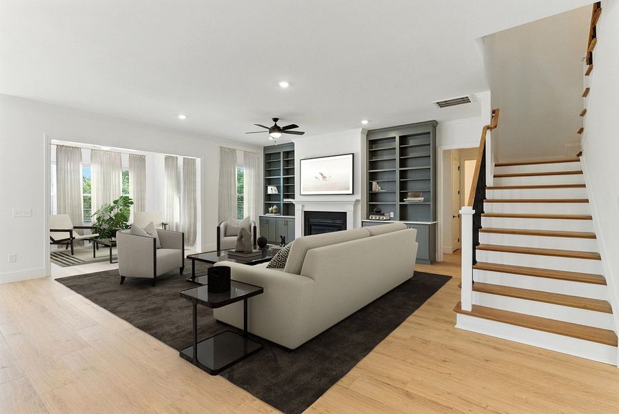 Representative furnished interior of a home built from the Rutledge II - Elite Collection by Mungo Homes in Suter Estates, Easley (Image 4).