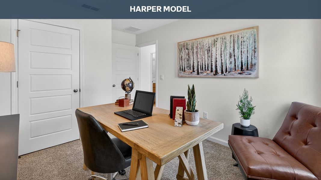 Representative furnished interior of a home built from the Harper by D.R. Horton in Diamond Springs, Jacksonville (Image 23).