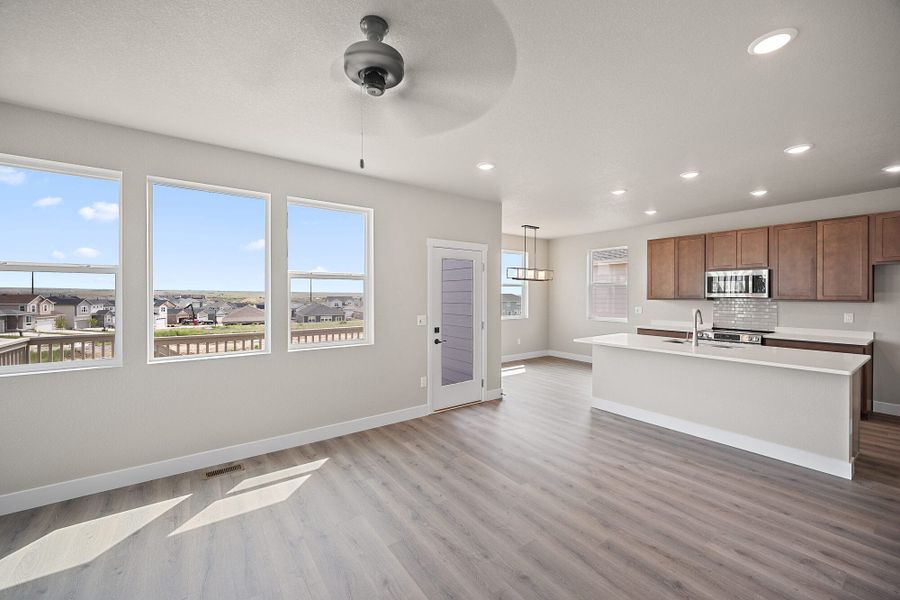 Furnished interior view inside a new home in Trails at Aspen Ridge-3, Colorado Springs (Image 4).