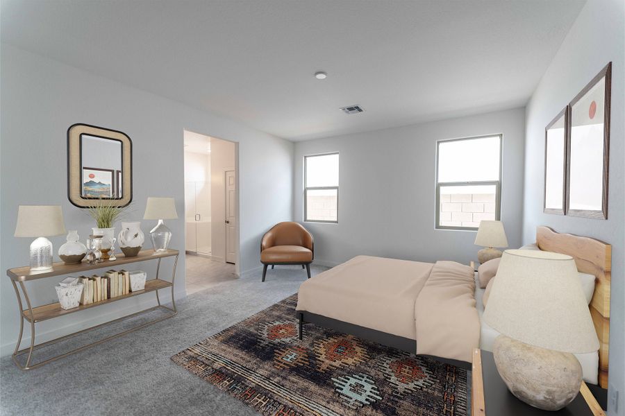 Furnished interior view inside a new home in Rancho Santa Rosa, Maricopa (Image 11).