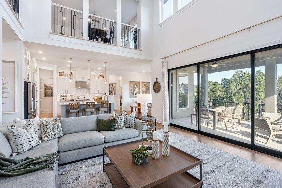 Representative furnished interior of a home built from the Calypso by Taylor Morrison in Travisso Naples Collection, Leander (Image 2). Representative furnished interior of a home built from the Calypso by Taylor Morrison in Travisso Naples Collection, Leander (Image 2).
