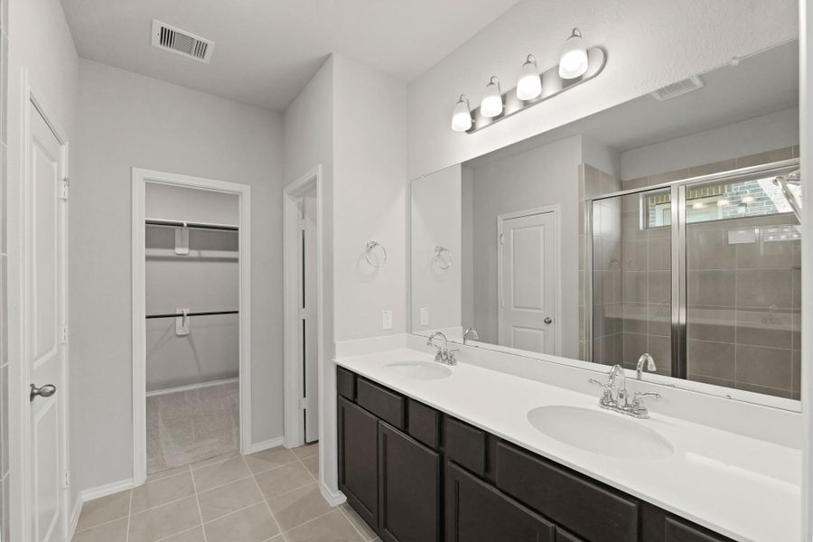 Furnished interior view inside a new home in The Trails, New Caney (Image 7).