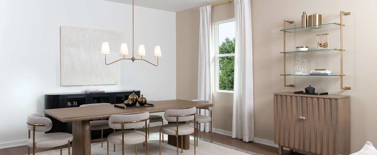 Representative furnished interior of a home built from the t by Ashton Woods in Lake Cawood Traditional, Windermere (Image 3).