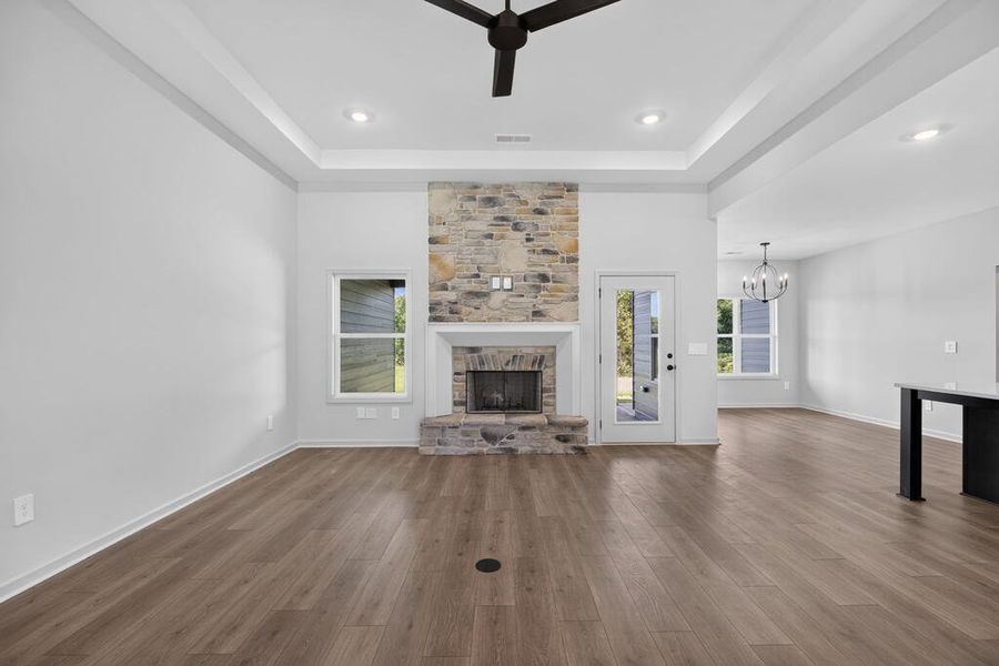 Spacious, unfurnished interior of a new home in Veal Meadows, Roopville (Image 51). Spacious, unfurnished interior of a new home in Veal Meadows, Roopville (Image 51).