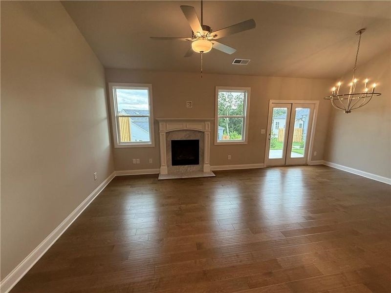 Spacious, unfurnished interior of a new home in Lakeside at Great Sky, Canton (Image 18).