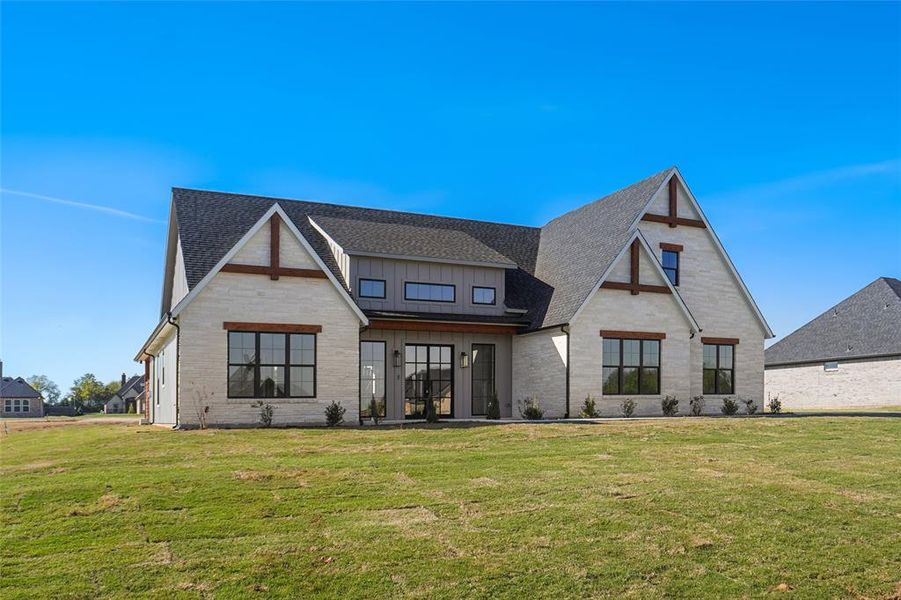 Front exterior of a new home in , Paradise, TX, highlighting curb appeal (Image 1). Front exterior of a new home in , Paradise, TX, highlighting curb appeal (Image 1).