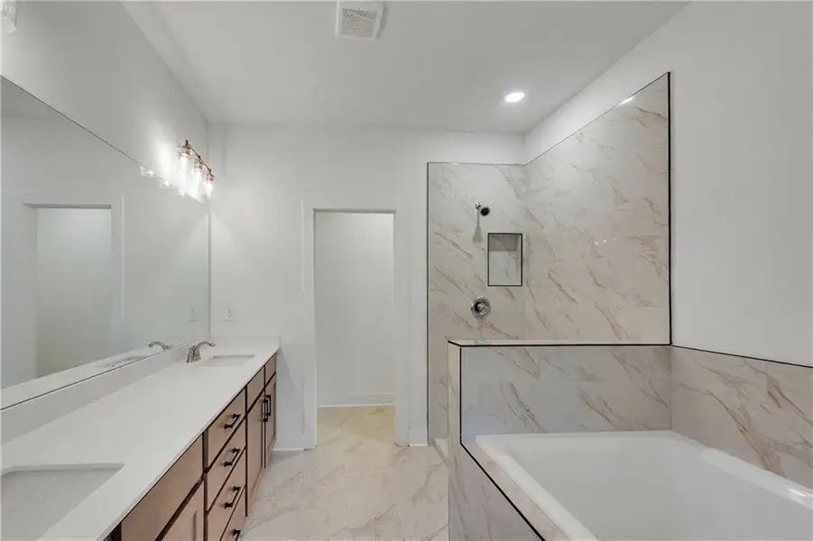 Furnished interior view inside a new home in , Suwanee (Image 9).