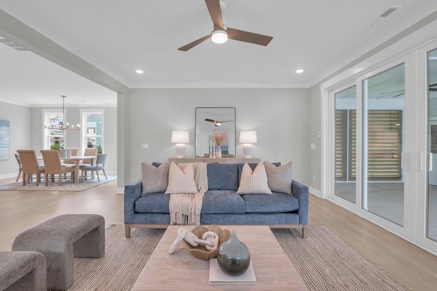 Representative furnished interior of a home built from the The Wisteria by RobuckHomes in East & Mason, Wilmington (Image 58).