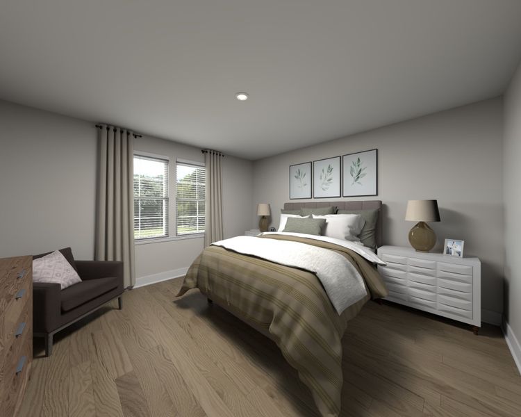 Furnished interior view inside a new home in Marshburn Landing - Signature Series, Wendell (Image 5).