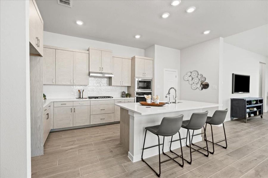 Furnished interior view inside a new home in Trace, San Marcos (Image 15).