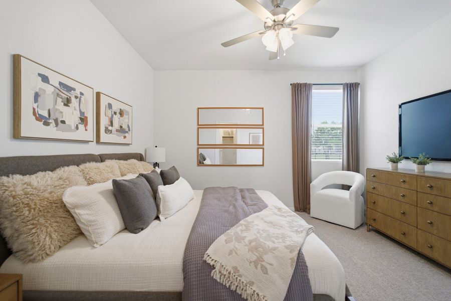 Representative furnished interior of a home built from the Eames by CastleRock Communities in Municipal Drive Townhomes, Leander (Image 14). Representative furnished interior of a home built from the Eames by CastleRock Communities in Municipal Drive Townhomes, Leander (Image 14).