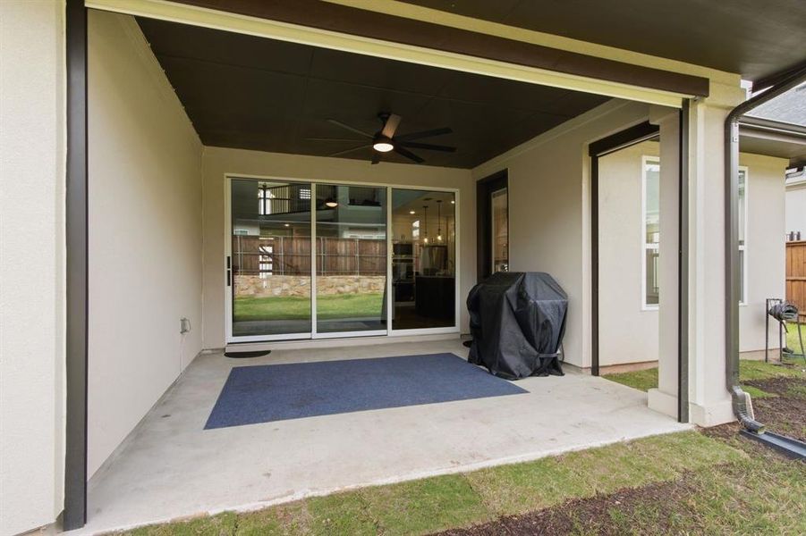 Exterior details and patio area of a home in , Copper Canyon (Image 24).