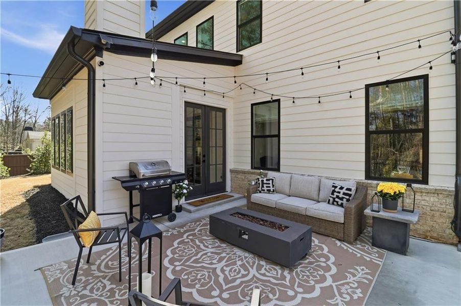 Exterior details and patio area of a home in , Woodstock (Image 25).