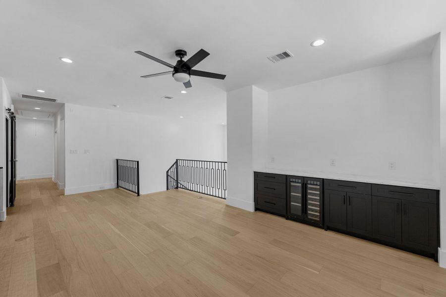 family room on second floor