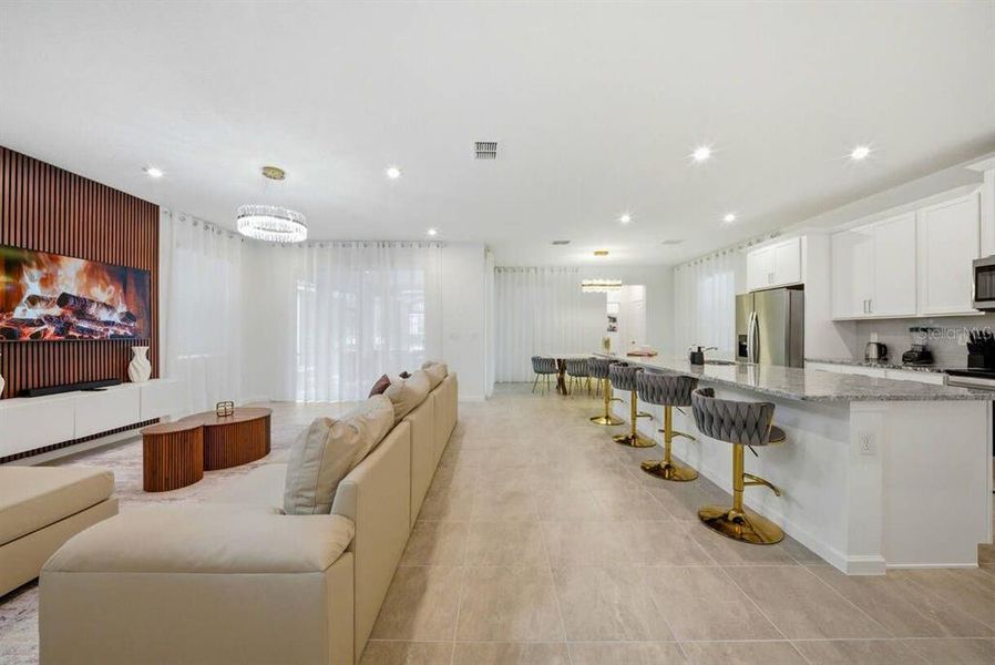 Furnished interior view inside a new home in Solara Resort, Kissimmee (Image 24).