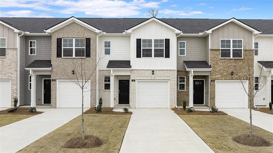 Front exterior of a new home in The Gables at Agricultural Village, Perry, GA, highlighting curb appeal (Image 18).