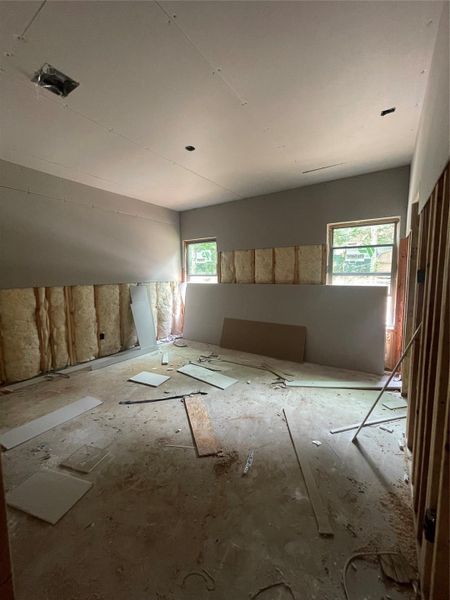 Generously sized primary suite