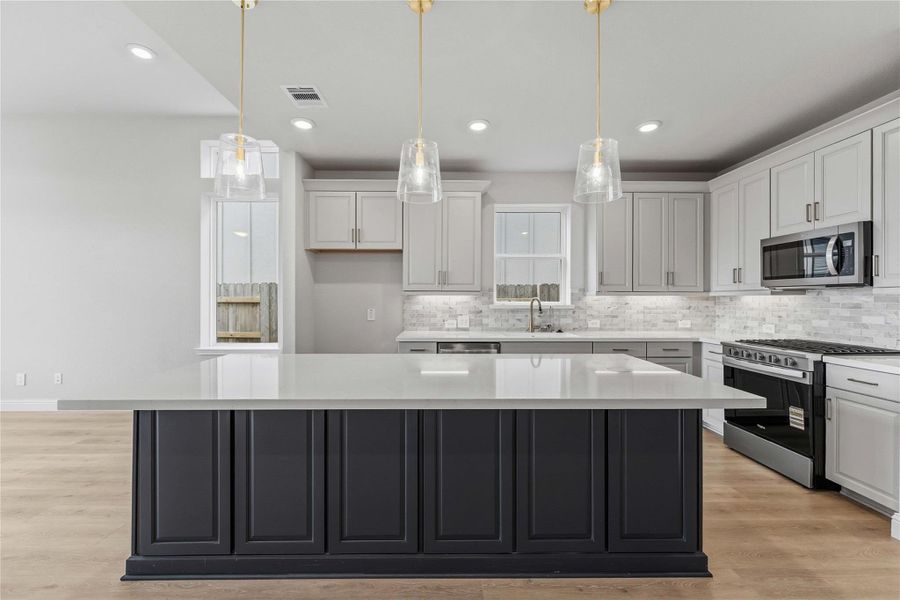 Furnished interior view inside a new home in Elyson, Katy (Image 9). Furnished interior view inside a new home in Elyson, Katy (Image 9).