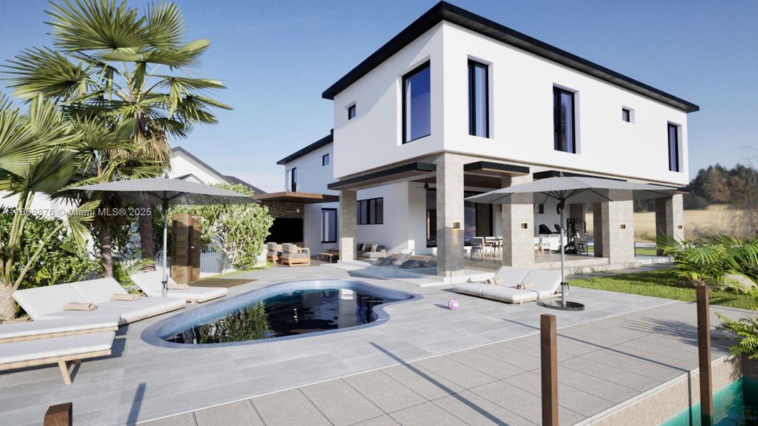 Front exterior of a new home in , Key Colony Beach, FL, highlighting curb appeal (Image 17). Front exterior of a new home in , Key Colony Beach, FL, highlighting curb appeal (Image 17).