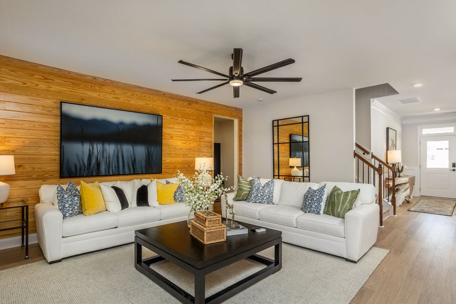Representative furnished interior of a home built from the Brooks by McKee Homes in Terrapin, Leland (Image 4).
