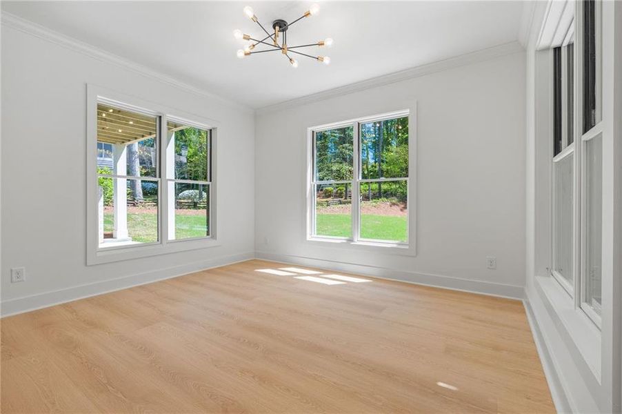 Spacious, unfurnished interior of a new home in , Marietta (Image 49).
