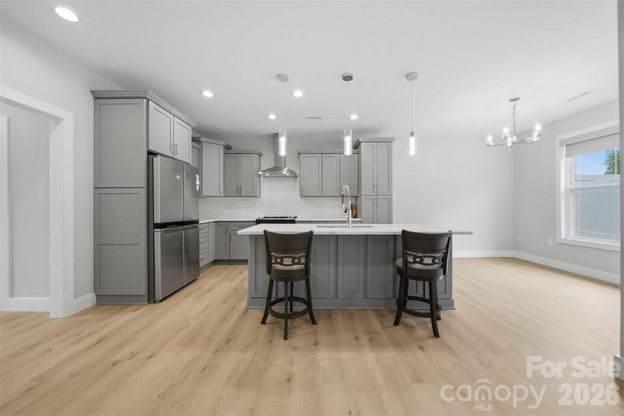 Furnished interior view inside a new home in , Hickory (Image 9).