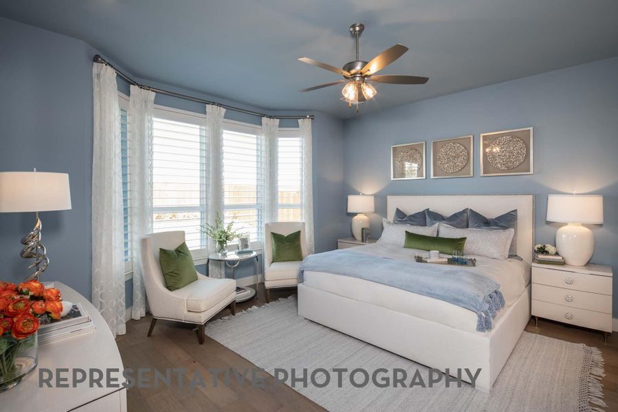 Furnished interior view inside a new home in Elyson, Katy (Image 9).
