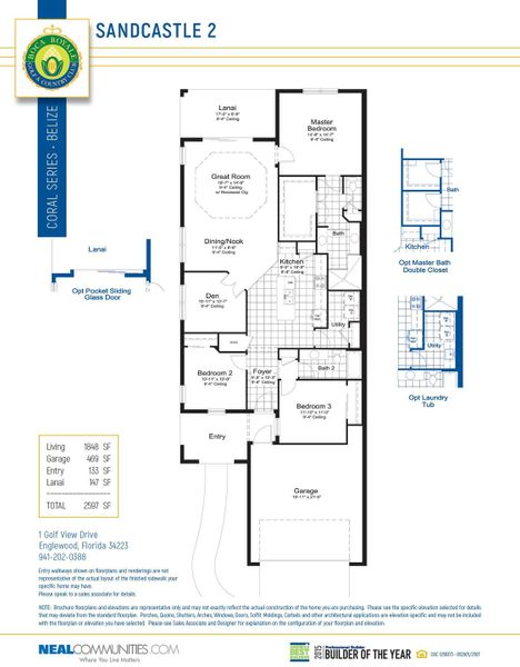 2D floor plan layout of this home in Boca Royale Golf and Country Club at Wellen Park, Englewood, FL (Image 3). 2D floor plan layout of this home in Boca Royale Golf and Country Club at Wellen Park, Englewood, FL (Image 3).