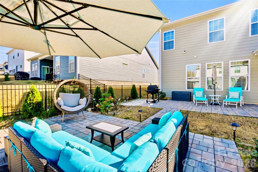 Exterior details and patio area of a home in Sylvan Creek, Denver (Image 4).