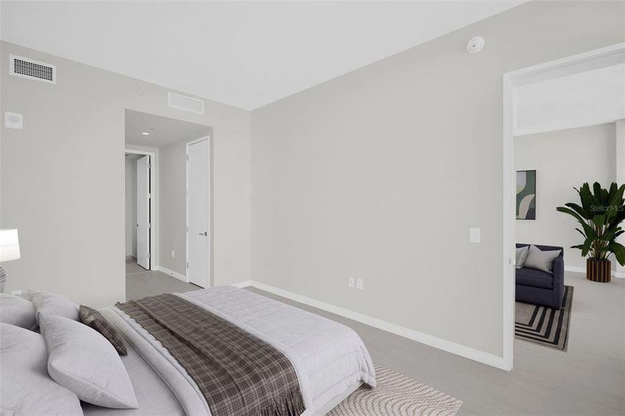 Furnished interior view inside a new home in , St. Petersburg (Image 60).