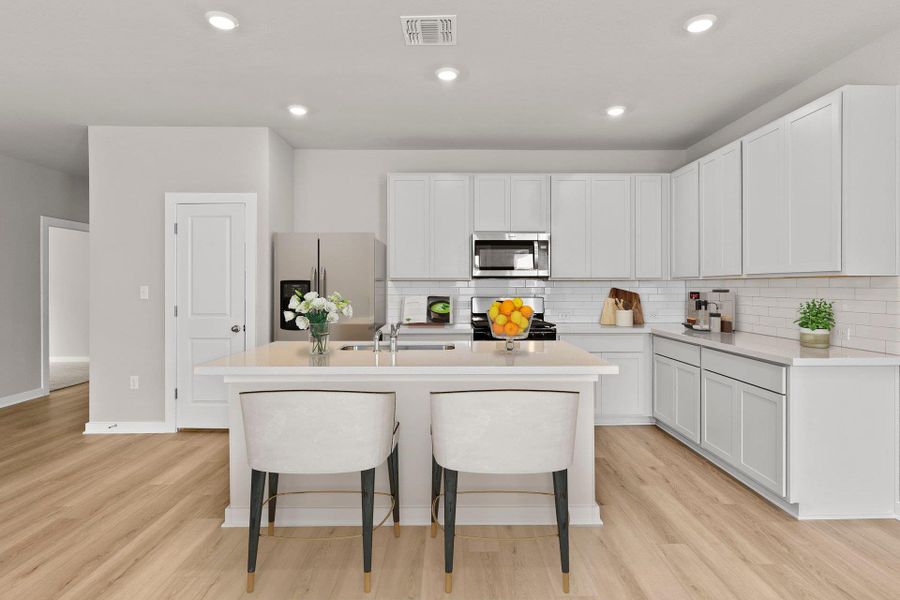 Light & Bright Kitchen - Virtually Staged